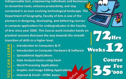 Certificate Course in Computer Applications – Department of Geography