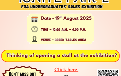 Undergraduates’ Sales Exhibition – IGNITE FAIR – 2