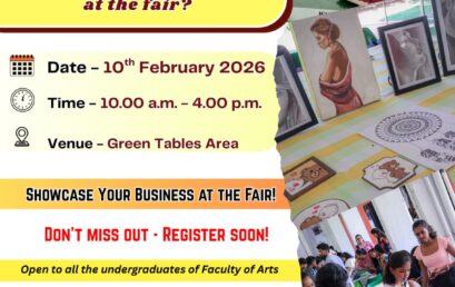 IGNITE FAIR 3  – Undergraduates’ Sales Exhibition
