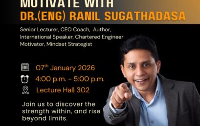 Unstoppable You: Motivate with Dr.(Eng.) Ranil Sugathadasa