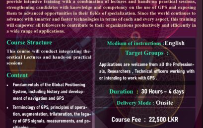 4th Certificate Course in Global Positioning System (GPS)
