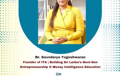 Special guest lecture by Dr. Saundarya Yogehwaran – Organized by the Sustainable Tourism Unit
