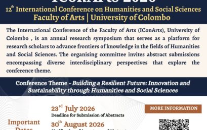 Call for Abstracts – IConArts 2026 (12th International Conference on Humanities and Social Sciences)
