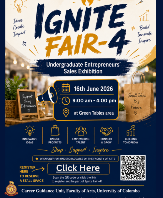 Undergraduate Entrepreneurs’ Sales Exhibition – IGNITE FAIR 4