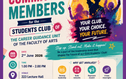Electing Committee Members for the Students’ Club of Career Guidance Unit, Faculty of Arts