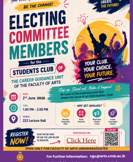 Electing Committee Members for the Students’ Club of Career Guidance Unit, Faculty of Arts