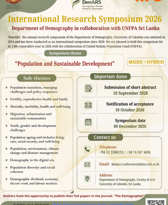 International Research Symposium 2026 (DemARS 2026)