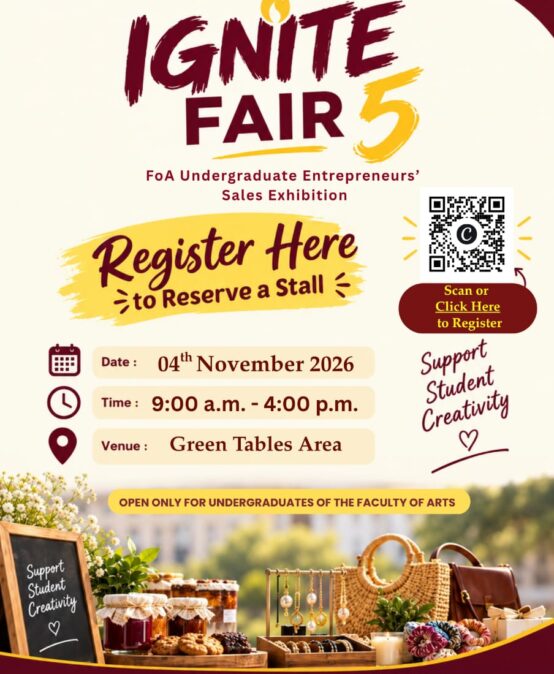 Undergraduate Entrepreneurs’ Sales Exhibition – IGNITE FAIR 5